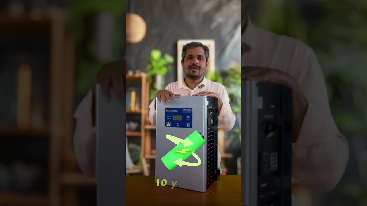 Solar Inverter UTL Lion1200 offgrid inbuilt inverter with Lithium Battery no maintanence