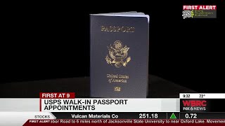 USPS walk-in passport appointments