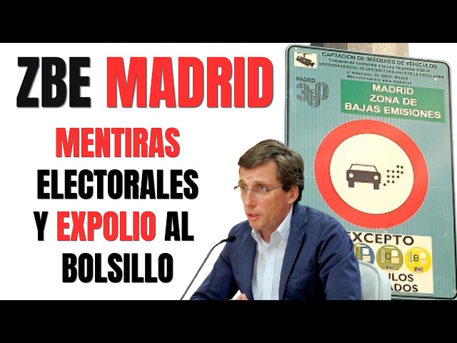 Mintió y las amplió: ZONAS DE BAJAS EMISIONES Madrid