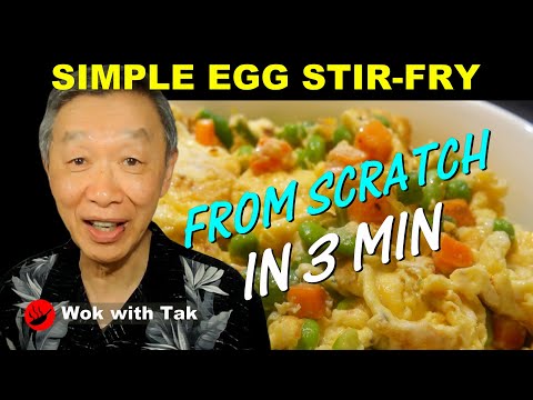 Simple stir-fry EGG DISH in less than 4 minutes. Great for beginners.