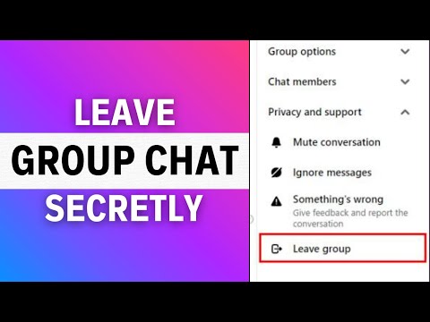 How to Leave A Group on Messenger Without Anyone Knowing (WORKING!!)