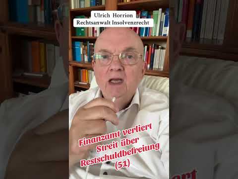 Insolvenz TV Horrion Nr. 117  Antrag auf #Versagung Restschuldbefreiung #