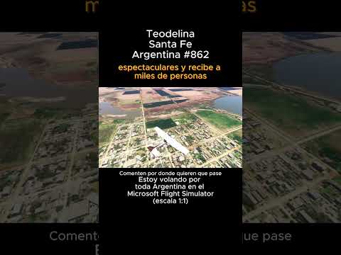 Teodelina, Santa Fe desde el Microsoft Flight Simulator #teodelina #santafe #argentina #msfs