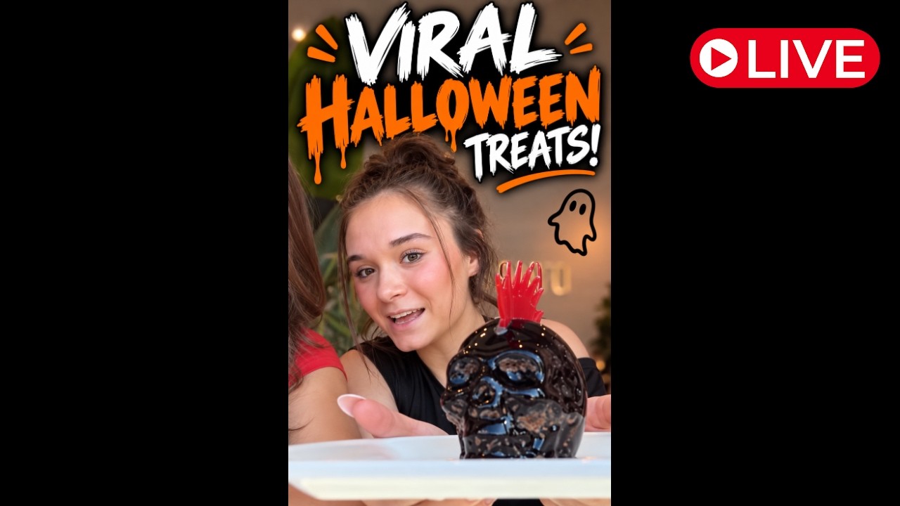 Wild Adventure Girls is live in LA Trying Viral Halloween Treats!