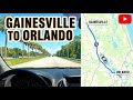 Driving From Gainesville To Orlando Florida