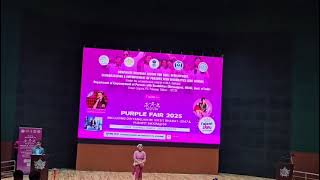 Ms Akangsha Gurung performing a dance number at Purple Fair for Divyangjan Viksit Bharat 2047