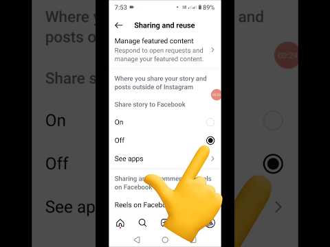 Stop Instagram Story Sharing To Facebook #shorts #instagram #facebook #tutorial