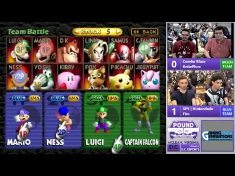 *Pound* 2016 - Top 8 Doubles - Firo & SPY | Nintendude vs. Combo Blaze & KnitePhox