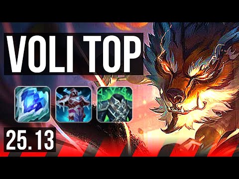 VOLIBEAR vs GANGPLANK (TOP) | Quadra, 49k DMG, Legendary | KR Master | 25.13