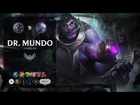 Dr. Mundo Jungle vs Volibear - KR Challenger Patch 12.22