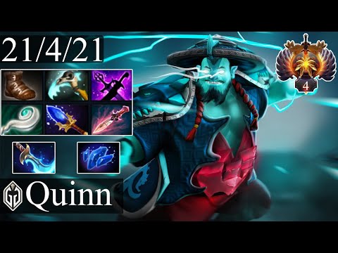 GG.Quinn - Storm Spirit | Midlane Gameplay Dota 2 Patch 7.32d