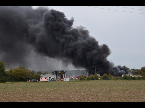 Großbrand bei AVR in Wiesloch