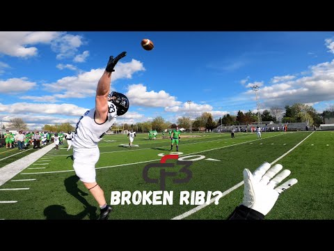I BROKE MY RIB | Go Pro Football POV