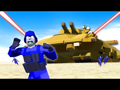 Battling a LAND BATTLESHIP Boss Fight in Ravenfield!