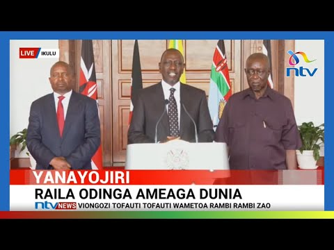 President Ruto addresses the nation following sudden death of Raila Odinga [Full Address]