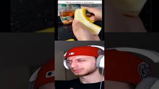 How To Peel A Banana #shorts #short #memes #meme