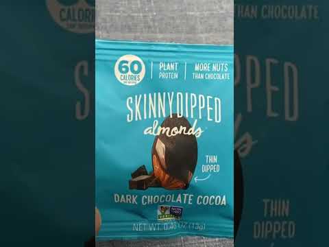SkinnyDipped Dark Chocolate Almonds Healthy Alternative Snack #amazonfinds #amazon #healthyfood