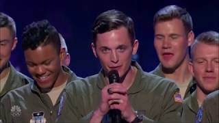 Video thumbnail of "US Military A-Capella Group CRAZY Discipline WOW! America’s Got Talent 2017"