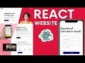 React Website Tutorial For Beginners Responsive React Website Using Styled Components