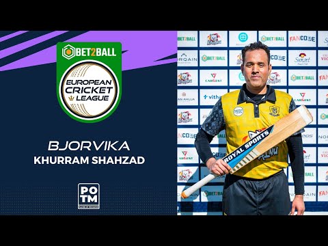 POTM: K.Shahzad - GRI vs BJA | Highlights | Bet2Ball European Cricket League Day 2, Group B | ECL22