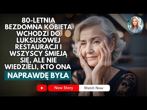 80-LETNIA BEZDOMNA KOBIETA WCHODZI DO LUKSUSOWEJ RESTAURACJI I WSZYSCY ŚMIEJĄ SIĘ, ALE NIE...