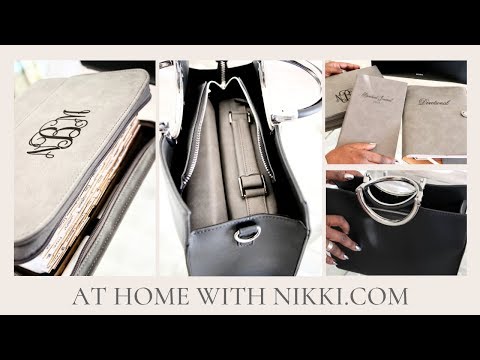 HANDBAG ORGANIZATION | MY NEW CHURCH BAG SET-UP & BIBLE ORGANIZATION Video