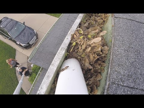 3rd YouTube video about how to clean gutters over pool cage