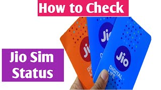 Check Jio Sim Activation Status || JIO CAF Rejected || SIM Activation Issues ||  Sadikchoudhury24