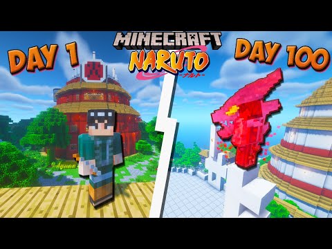 Iceeman - I Survived 100 Days in Naruto Anime Mod... Using 8 GATES! Here's What Happened - Hardcore Minecraft
