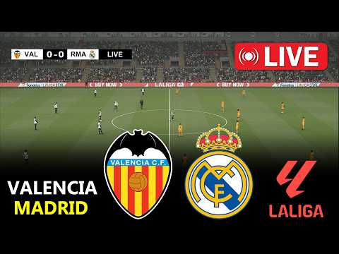 🔴LIVE : Valencia vs Real Madrid | La Liga 2026 | Full Match Streaming | PES 21 Simulation Gameplay