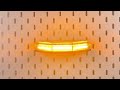 Výstražné oranžové LED svetlo 12V / 24V - 48x1W LED predátor ECE R65 (170,3x64,5 x32mm) - Video Youtube