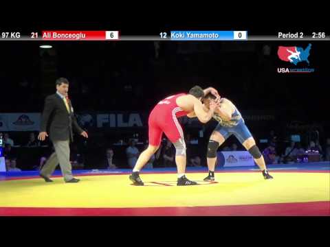 7TH PLACE: 97 KG Ali Bonceoglu Turkey vs Koki Yamamoto Japan