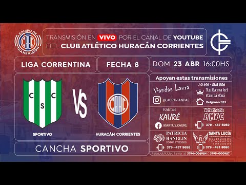 ▶️ Sportivo vs. Huracán Ctes | Fecha 8 | Torneo Oficial 2023 | Liga Correntina de Fútbol