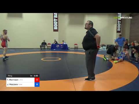 2018 Marine Corps US Open/UWW Junior Freestyle 79 Con 32 #2 - Tucker Morrison (C-RTC) Vs. Joey Maz