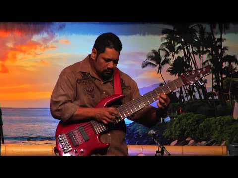 Nathan Aweau plays his Amazing 7-String Bass Medley at Slack Key Show on Maui