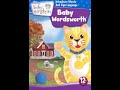Opening To Baby Einstein Baby Wordsworth 2009 DVD