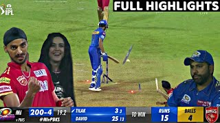 Punjab Kings vs Mumbai Indians Full Match Highlights, PBKS vs MI IPL 2023 Full Highlights, Arshdeep