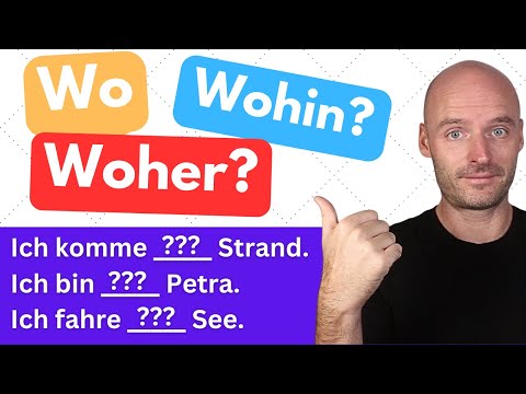 Lokale Präpositionen für die Fragen: Wo? Woher? Wohin?