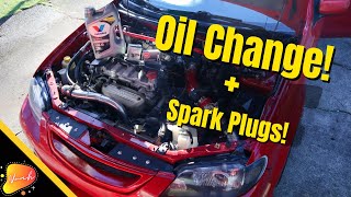 Mazda Protege5 gets a Oil Change and New Spark Plugs!