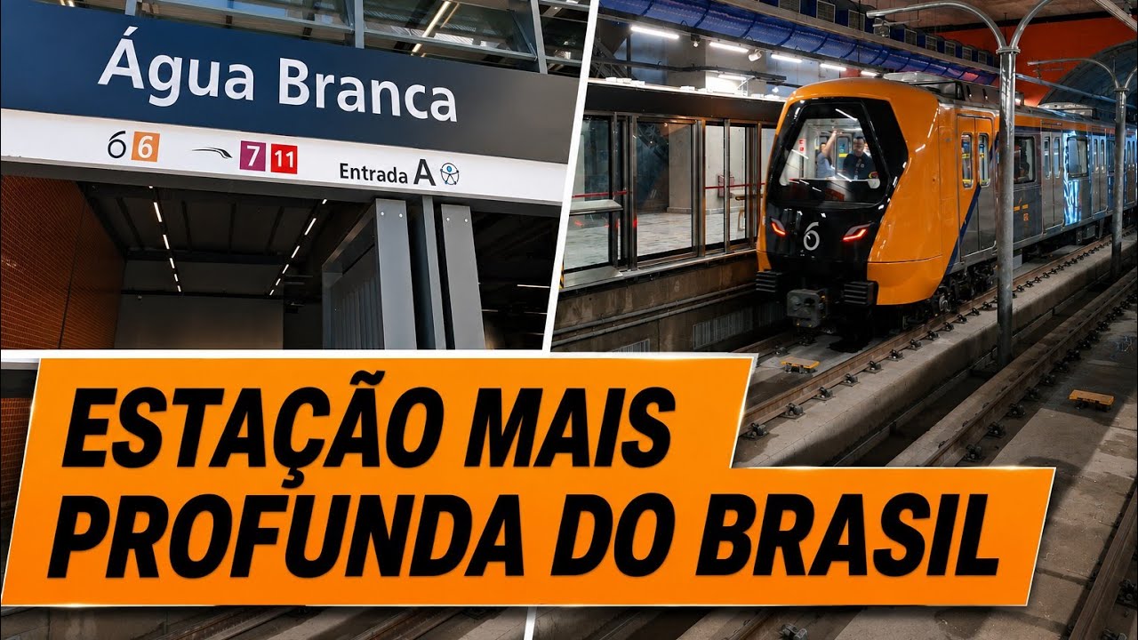 LINHA 6-LARANJA: ÁGUA BRANCA É A MAIS PROFUNDA DA AMÉRICA LATINA