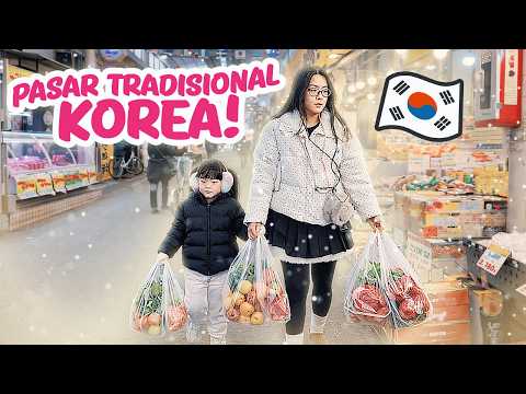 YUKA-CHAN BELANJA MINGGUAN DI PASAR TRADISIONAL KOREA! | vlog