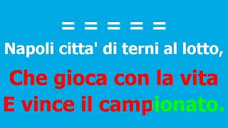 Pooh - Napoli Per Noi (cori) - KARAOKE