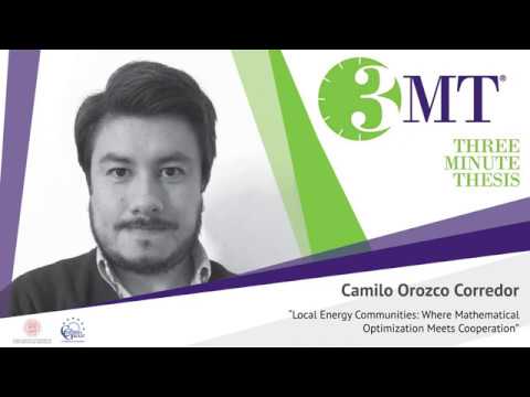 Three minute Thesis Competition 2020: Camilo Orozco Corredor – University of Bologna