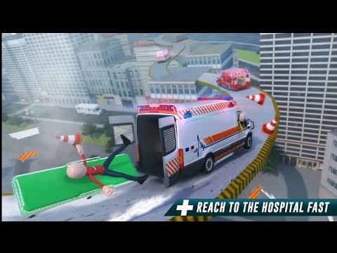 Stickman ambulance roof stunts game,  Android Gameplay,   #gamingvideos #games #gameplay #gaming