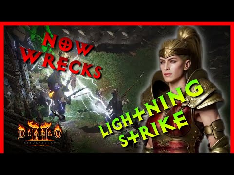Diablo 2 Resurrected - Budget Lightning Strike Zon, Wrecks. Competes with Lightning Fury