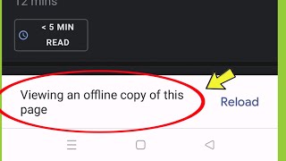 Chrome | What is Viewing an offline copy of this page