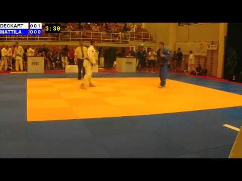 Judo Nordic Championships 2014: M21-73: DECKART - MATTILA