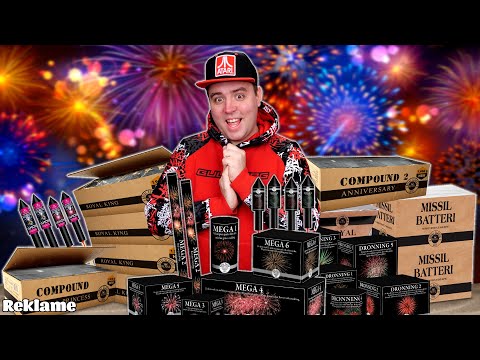 Tømmer et fyrværkerilager og skyder det hele af