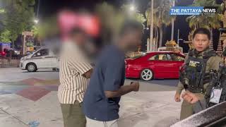 Indian tourists report female escort in Pattaya to police for misleading goods.