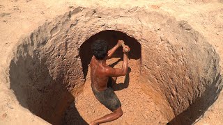 Build Cave Secret Underground House And Underground Pools Around